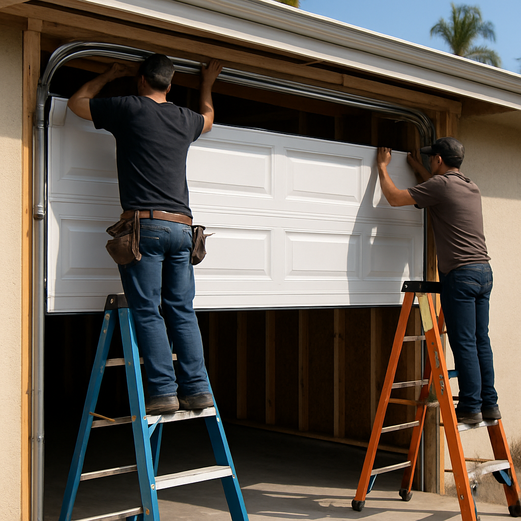 Garage door installation service with professional technicians